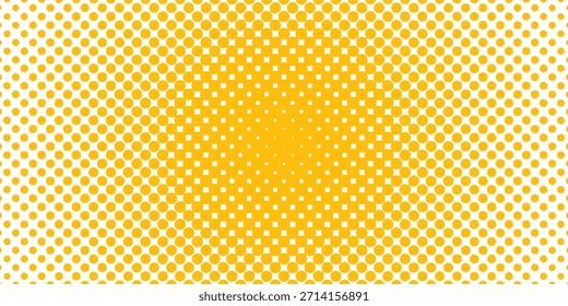 Abstractas sol de semitono aislado sobre fondo transparente. Fondos de puntos de semitono naranja.