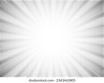 Abstract halftone sunburst background. Pop art comic book strip cover design. Explosion, isolated retro style comics radial background. 