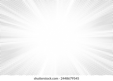 Fondo Abstractas de la explosión del sol de medio tono. Pop arte cómic tira de diseño de la cubierta. Explosión, aislado estilo retro cómics fondo radial.