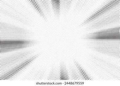 Fondo Abstractas de la explosión del sol de medio tono. Pop arte cómic tira de diseño de la cubierta. Explosión, aislado estilo retro cómics fondo radial.