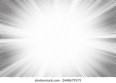 Fondo Abstractas de la explosión del sol de medio tono. Pop arte cómic tira de diseño de la cubierta. Explosión, aislado estilo retro cómics fondo radial.