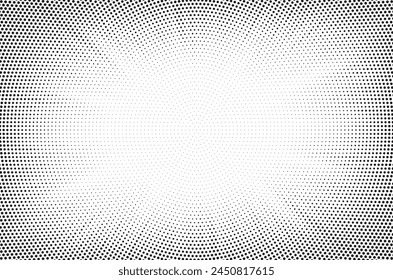 Abstrakter Halbton-Sunburst-Hintergrund. Pop Art Comic Strip Cover Design. Explosion, isolierte Retro-Stil Comics radialer Hintergrund.