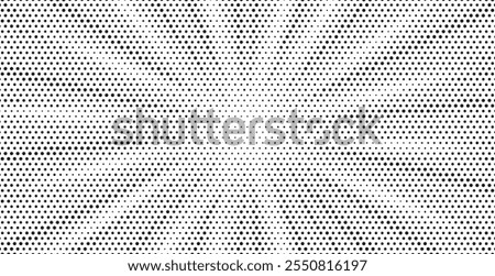 Abstract halftone sunburst background. Pop art comic book strip cover design. Explosion, isolated retro style comics radial background.