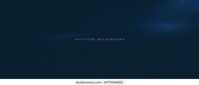 Fondo Abstractas de la Tecnología de semitonos Partículas onduladas Decoración Vector
