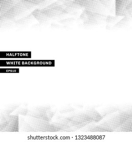 Abstract halftone template low poly trendy white background with copy space. You can use for website, brochure, flyer, cover, banner, etc. Vector illustration