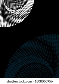 Abstract Halftone Template vector art illustration