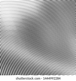 Abstract halftone texture of black dots on white background