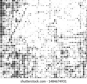 Abstract halftone texture. Black dots on white background. Vintage comic print template