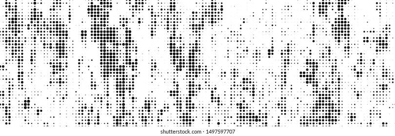 Abstract halftone texture. Black dots on white background. Vintage comic print template