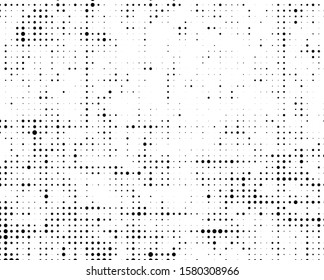 Abstract halftone texture. Black dots on white background. Vintage comic print template