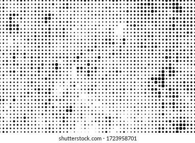 Abstract halftone texture. Black dots on white background. Vintage comic print template