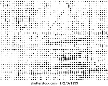 Abstract halftone texture. Black dots on white background. Vintage comic print template
