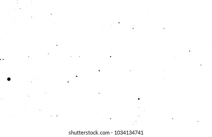 An abstract halftone texture. Black and white pattern of dots on a white background. Texture for printing on business cards, badges, posters, labels