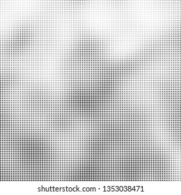 Abstract halftone texture black and white
