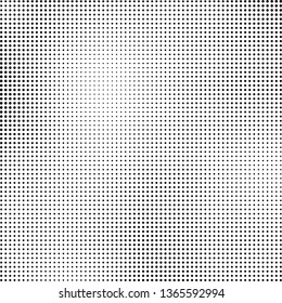 Abstract halftone texture. Black and white vector pattern of dots. Chaotic background monochrome