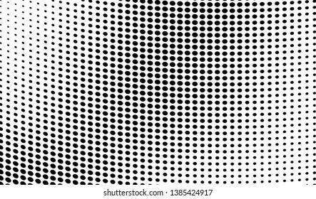 Abstract halftone texture. Black and white vector pattern