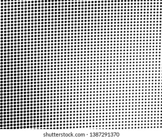 Abstract halftone texture. Black and white vector pattern