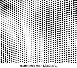 Abstract halftone texture. Black and white vector pattern