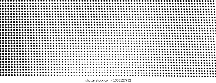 Abstract halftone texture. Black and white vector pattern