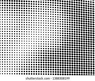 Abstract halftone texture. Black and white vector pattern