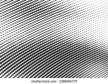 Abstract halftone texture. Black and white vector pattern