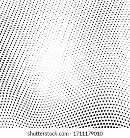 Abstract half-tone texture. Black and white chaotic background of dots