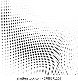 Textura abstracta de medio tono. Fondo caótico negro y blanco de puntos