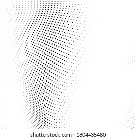 Abstract half-tone texture. Black and white chaotic background of dots