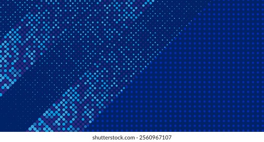 abstract halftone texture blue background in geometric style
