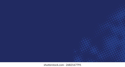 abstrakte Halbtontextur blauer Hintergrund im geometrischen Stil mit Technologie digitalen Hintergrund. Punkte Pop-Art-Comics mit sommerlichem Hintergrund.