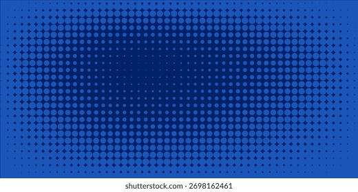 Abstractas fondo azul de textura de semitono en estilo geométrico. Cómics de arte pop de puntos con fondo de verano. ePS10