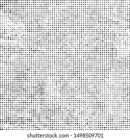 Abstract halftone texture. Chaotic background of black dots on white
