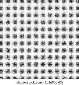 Abstract halftone texture. Chaotic background of black dots on white