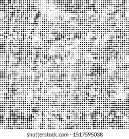 Abstract halftone texture. Chaotic background of black dots on white