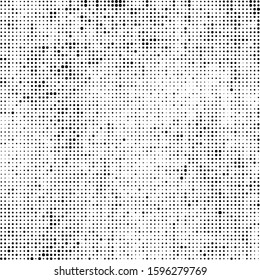 Abstract halftone texture. Chaotic background of black dots on white