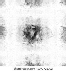 Abstract halftone texture. Chaotic background of black dots on white