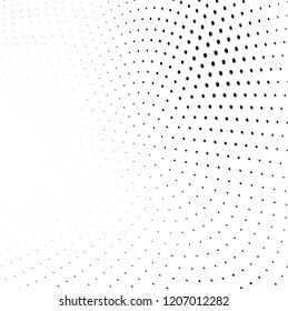 Abstract halftone texture. Chaotic pattern of black dots on white background. Futuristic grunge surface Abstract halftone texture. Chaotic pattern of black dots on white background. Futuristic grunge surface