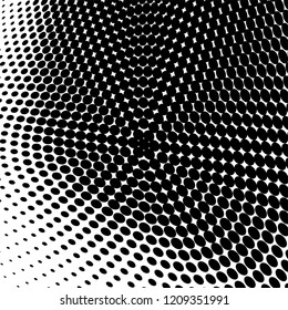 Abstract halftone texture. Chaotic pattern of black dots on white background. Futuristic grunge surface Abstract halftone texture. Chaotic pattern of black dots on white background. Futuristic grunge surface