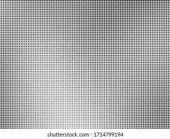 Abstract halftone texture. Chaotic wave pattern of dots. Ink drops on white background