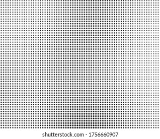 Textura abstracta de medio tono. Patrón caótico de ondas de puntos. Caídas de tinta sobre fondo blanco