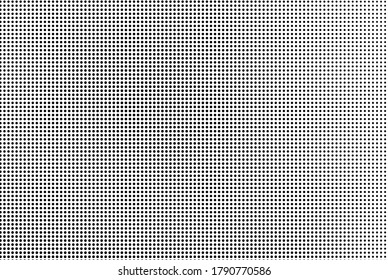 Abstract halftone texture. Chaotic wave pattern of dots. Ink drops on white background