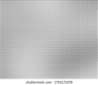 Abstract halftone texture. Chaotic wave pattern of dots. Ink drops on white background