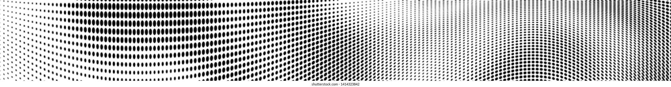 Abstract halftone texture chaotic waves