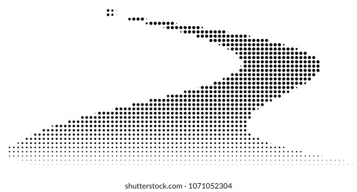 Abstract halftone texture with dots. Vector. Modern background for posters, websites, web pages, business cards, postcards, interior design. Punk, pop, grunge in vintage style. Minimalism. 