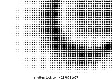 Abstract halftone texture with dots. Vector. Modern background for posters, websites, web pages, business cards, postcards, interior design. Punk, pop, grunge in vintage style. Minimalism. 