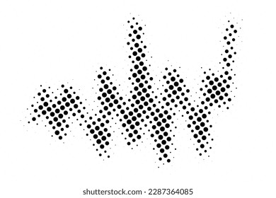 Abstract halftone texture with dots. Vector. Modern background for posters, websites, web pages, business cards, postcards, interior design. Punk, pop, grunge in vintage style. Minimalism. 
