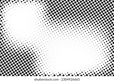 Abstract halftone texture with dots. Vector. Modern background for posters, websites, web pages, business cards, postcards, interior design. Punk, pop, grunge in vintage style. Minimalism. 