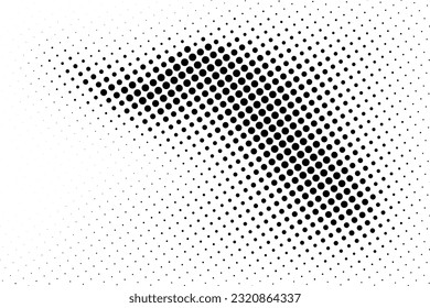 Abstract halftone texture with dots. Vector. Modern background for posters, websites, web pages, business cards, postcards, interior design. Punk, pop, grunge in vintage style. Minimalism. 