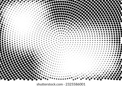 Abstract halftone texture with dots. Vector. Modern background for posters, websites, web pages, business cards, postcards, interior design. Punk, pop, grunge in vintage style. Minimalism. 