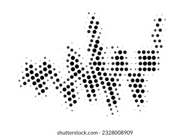 Abstract halftone texture with dots. Vector. Modern background for posters, websites, web pages, business cards, postcards, interior design. Punk, pop, grunge in vintage style. Minimalism. 